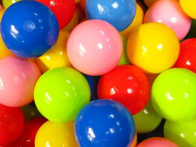 Palline in plastica morbida